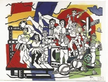 石版画 Leger - The Parade