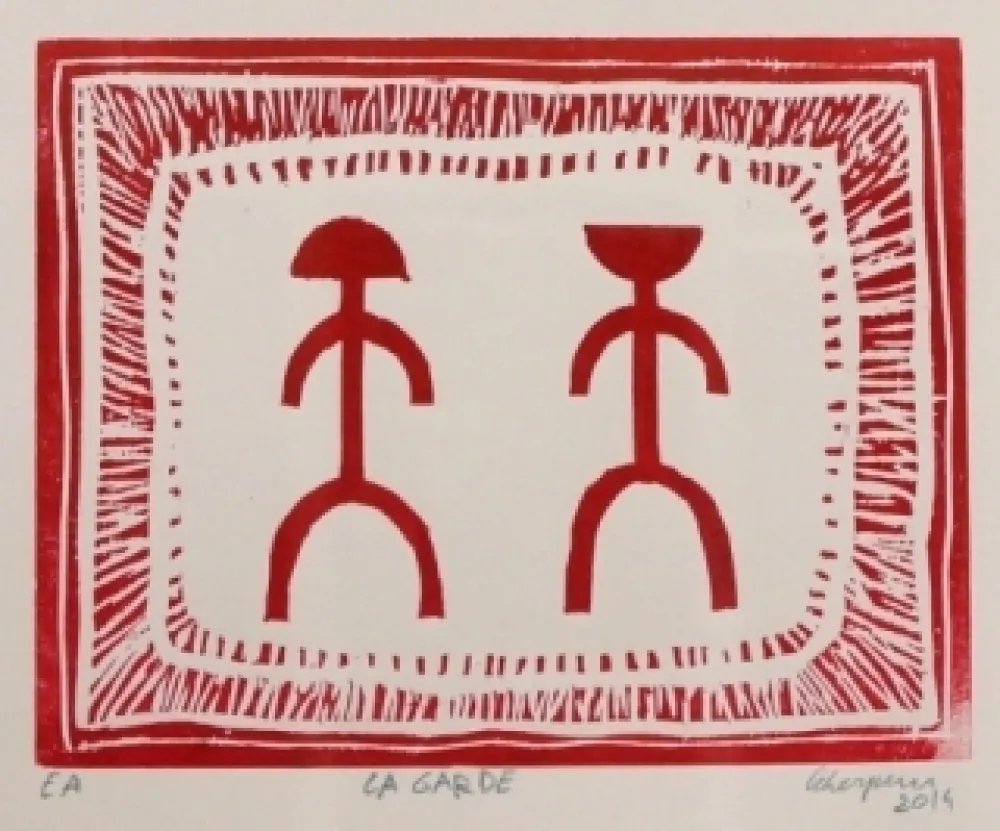 木刻 Leherpeur - La Garde