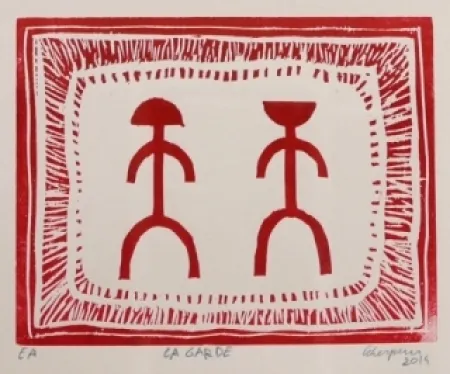 木刻 Leherpeur - La Garde