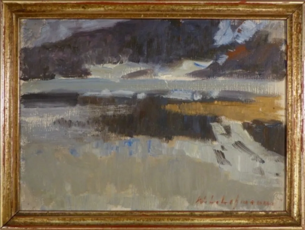 无技术 Lehmann - Impressionistische Landschaftsstudie