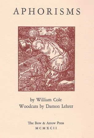 插图书 Lehrer - Aphorisms (book with nine original woodcuts)