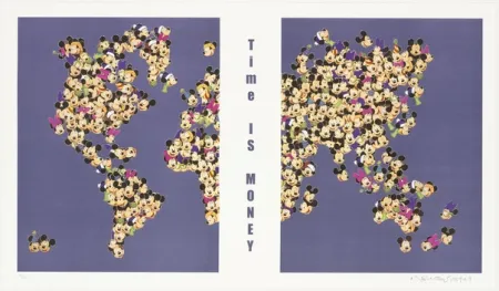 石版画 Leirner - Time is money