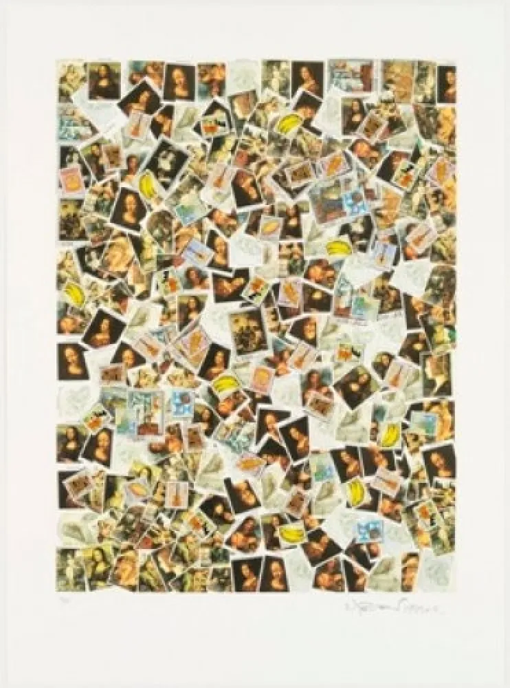 石版画 Leirner - Uma carta nao recebida