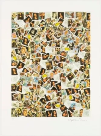 石版画 Leirner - Uma carta nao recebida