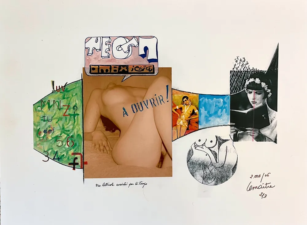 摄影 Lemaitre  - Nu lettriste enrichi par le temps