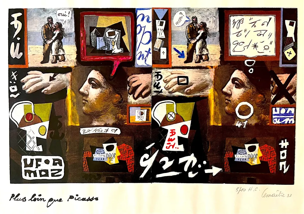 胶版印刷 Lemaitre  - Plus loin que Picasso