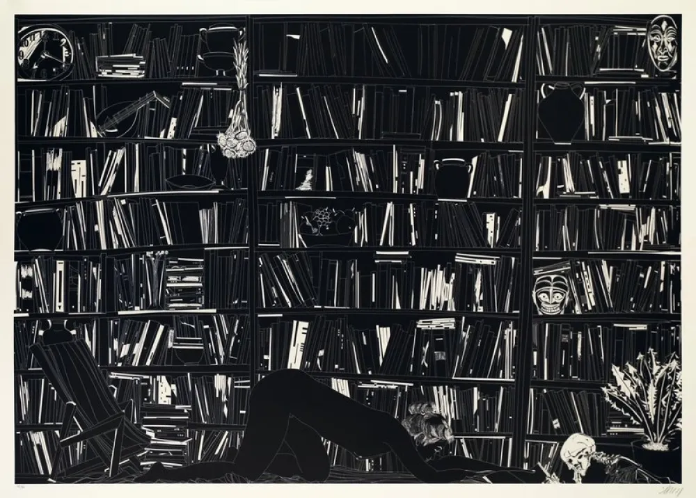 石版画 Leng - Blossom on touch