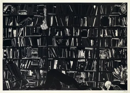 石版画 Leng - Blossom on touch