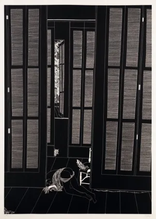 石版画 Leng - Full moon