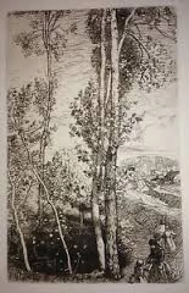 版画 Lepere - La petite mare