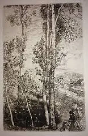 版画 Lepere - La petite mare