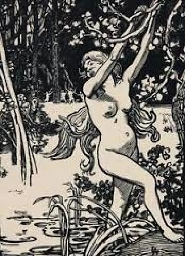 木刻 Lepere - Susanna et les vieillards