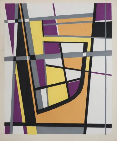 石版画 Leppien - Composition géométrique