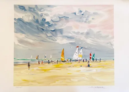 石版画 Levasseur - Régates