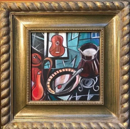 无技术 Levin - Guitar Dream (ORIGINAL PAINTING APPEARING IN LIN-MANUEL MIRANDA'S 