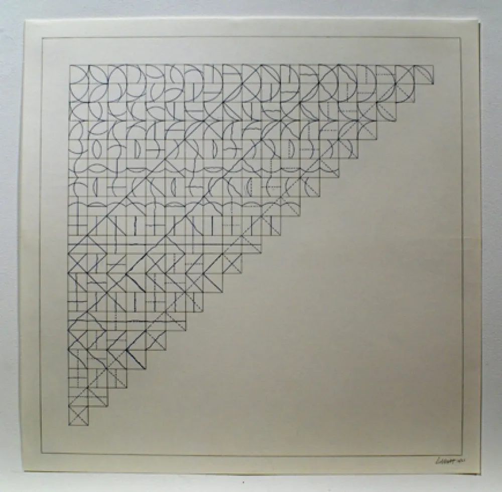 版画 Lewitt - Arcs and Lines