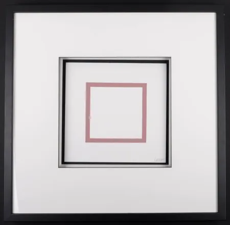 丝网印刷 Lewitt - Five Geometric Figures in Five Colors, Plate #4, 1986 - Hand-signed & framed