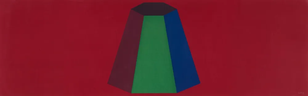 丝网印刷 Lewitt - Flat Top Pyramid With Colors Superimposed