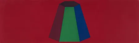 丝网印刷 Lewitt - Flat Top Pyramid With Colors Superimposed