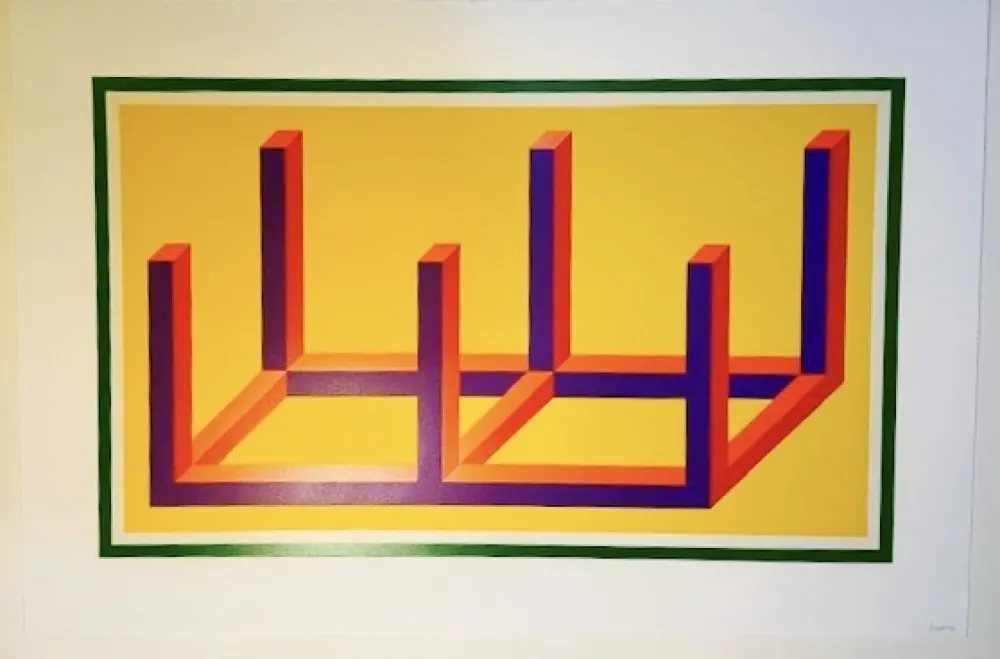 油毡版画 Lewitt - Isometric Figures