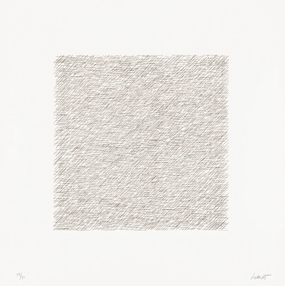 石版画 Lewitt - Lines of One Inch in Four Directions and All Combinations 03 (70122)
