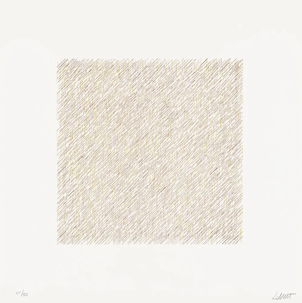 石版画 Lewitt - Lines of One Inch in Four Directions and All Combinations 06 (70120)