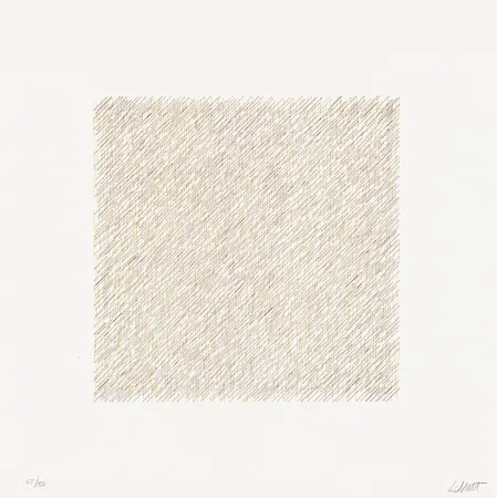 石版画 Lewitt - Lines of One Inch in Four Directions and All Combinations 06 (70120)