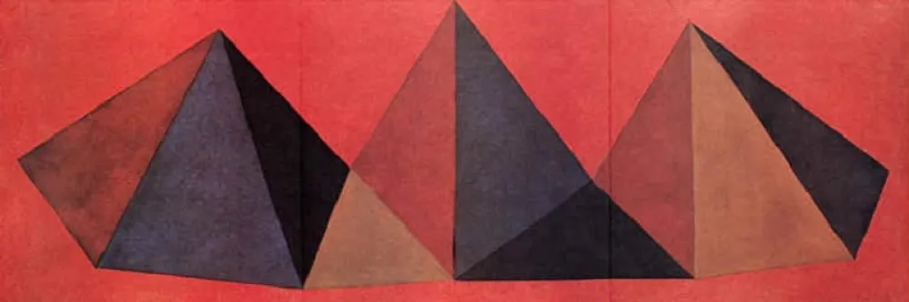 石版画 Lewitt - Piramidi IV