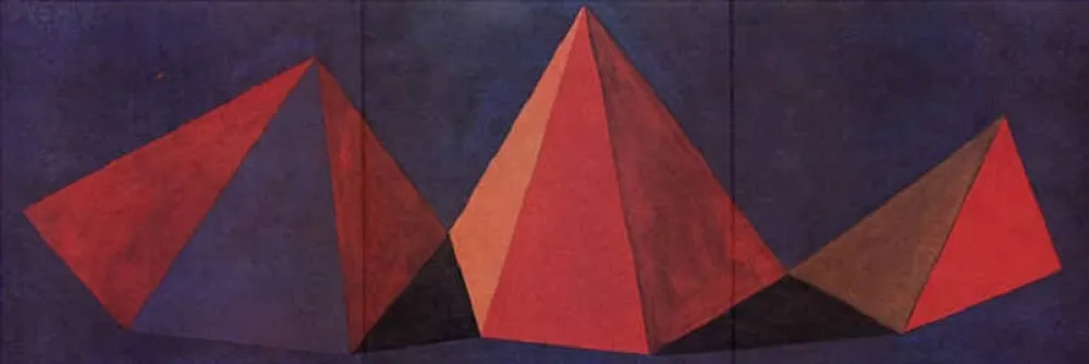 石版画 Lewitt - Piramidi VI