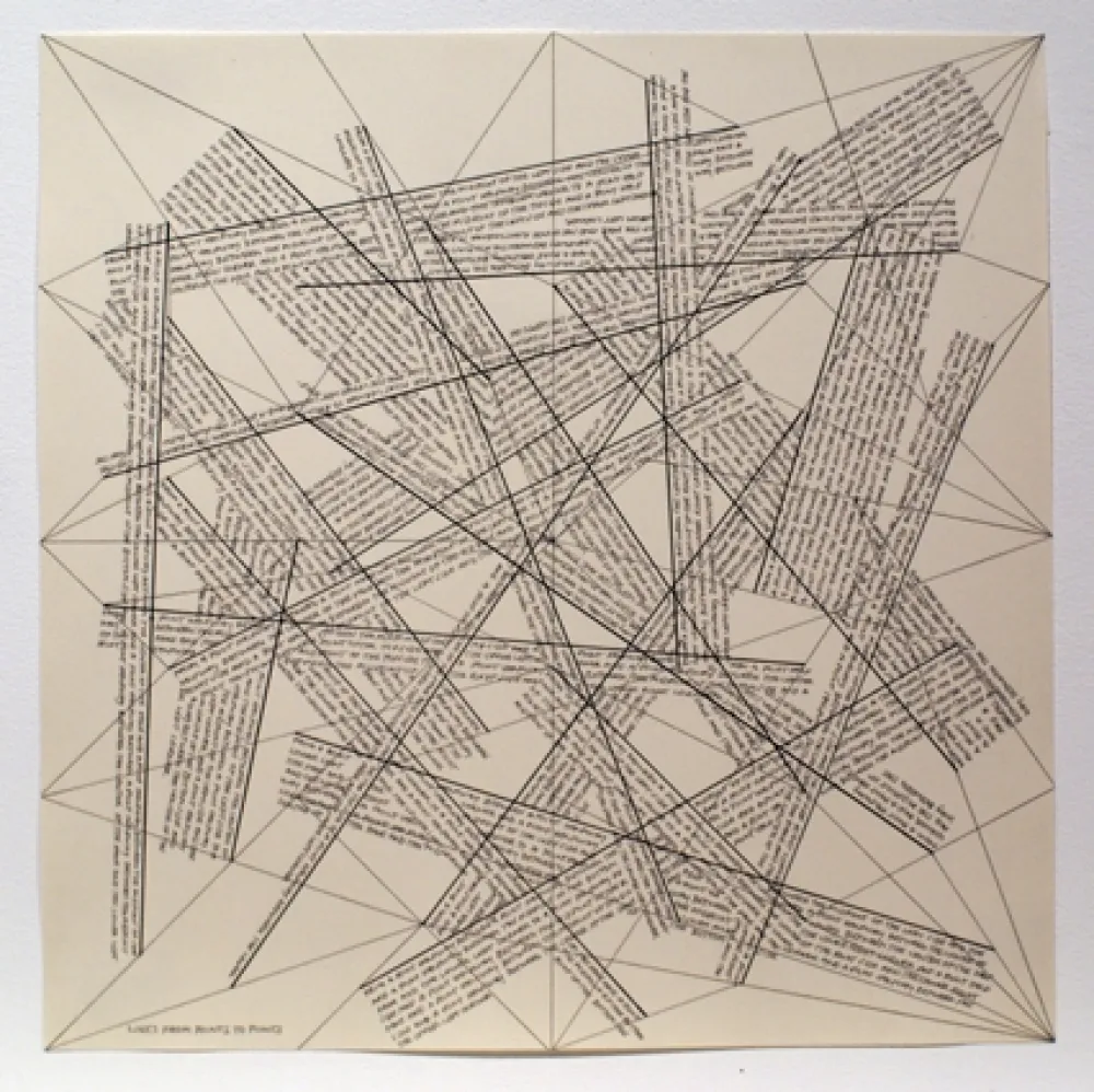 版画 Lewitt - The Location of Lines. Lines from Points to Points.