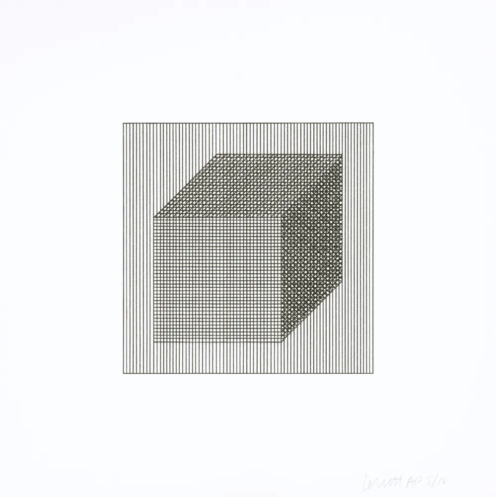 丝网印刷 Lewitt - Twelve Forms Derived From a Cube 02