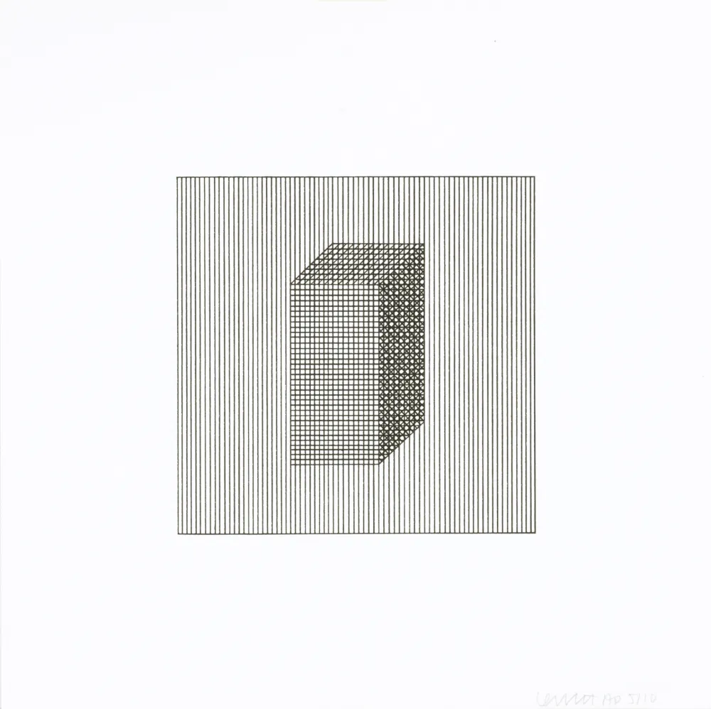 丝网印刷 Lewitt - Twelve Forms Derived From a Cube 04