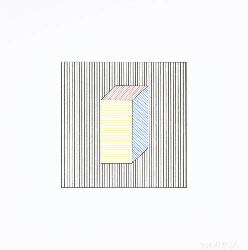 丝网印刷 Lewitt - Twelve Forms Derived From a Cube 27