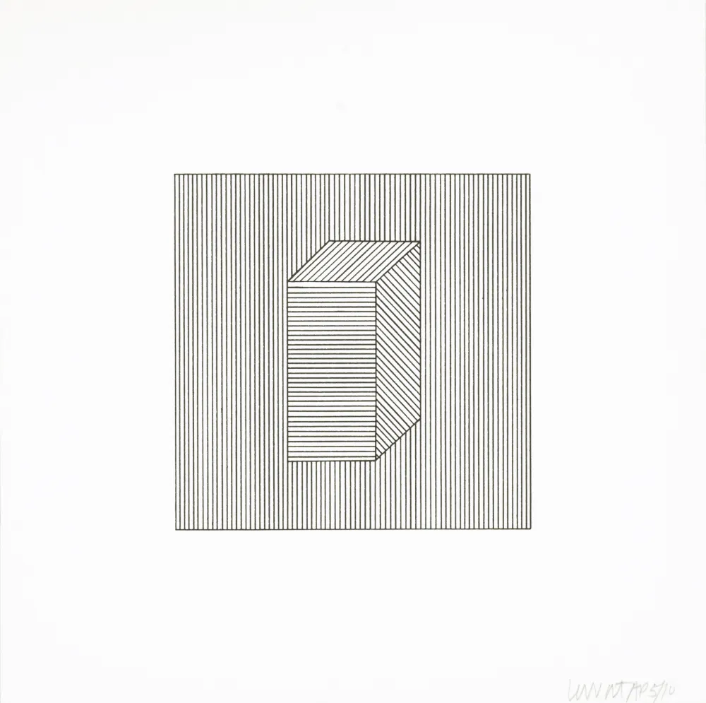 丝网印刷 Lewitt - Twelve Forms Derived From a Cube 28
