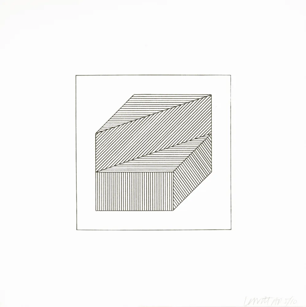 丝网印刷 Lewitt - Twelve Forms Derived From a Cube 36