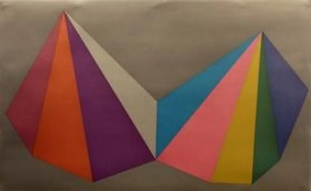 丝网印刷 Lewitt - Two Asymmetrical Pyramids