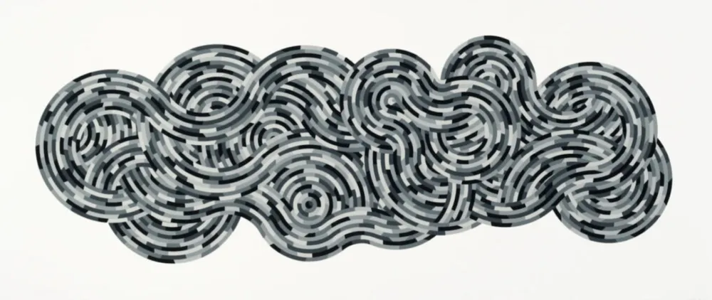 复数作品 Lewitt - Whirls and Twirls (Black)