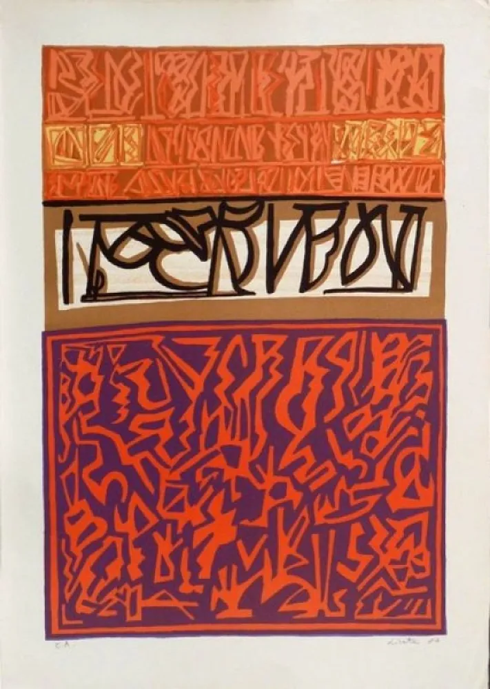 石版画 Licata - Sans Titre