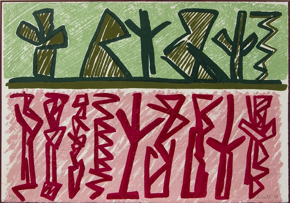 石版画 Licata - SENZA TITOLO