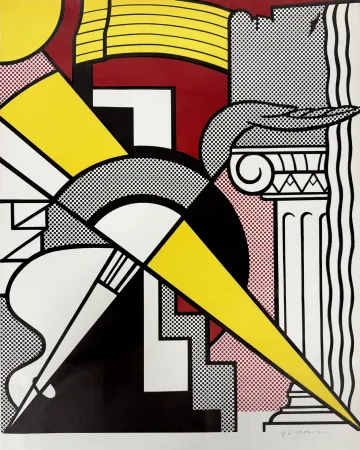 石版画 Lichtenstein - Arrow and Column