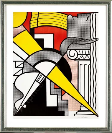 胶版印刷 Lichtenstein - Arrow and Column, 1967