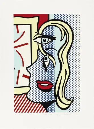丝网印刷 Lichtenstein - Art Critic