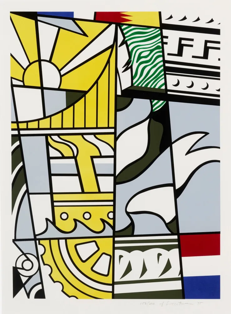 石版画 Lichtenstein - Bicentennial