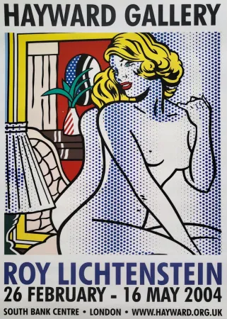 胶版印刷 Lichtenstein - Blue Nude