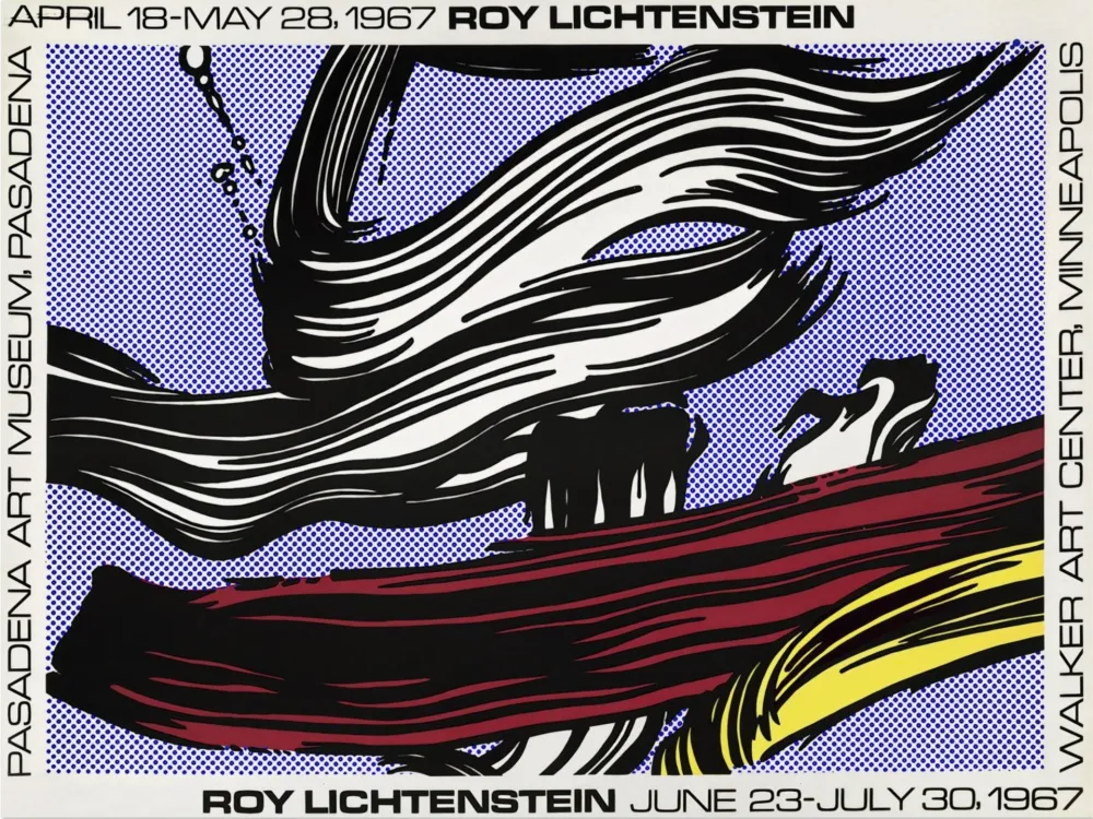 丝网印刷 Lichtenstein - Brushstroke Pasadena