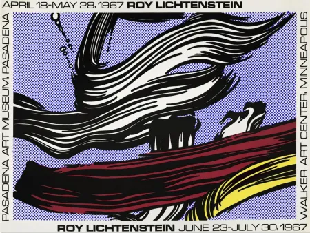 丝网印刷 Lichtenstein - Brushstroke Pasadena