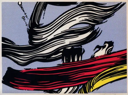 丝网印刷 Lichtenstein - Brushstrokes