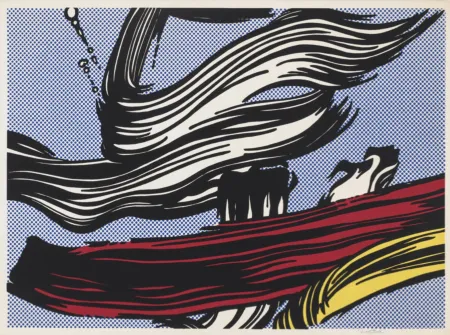 丝网印刷 Lichtenstein - Brushstrokes