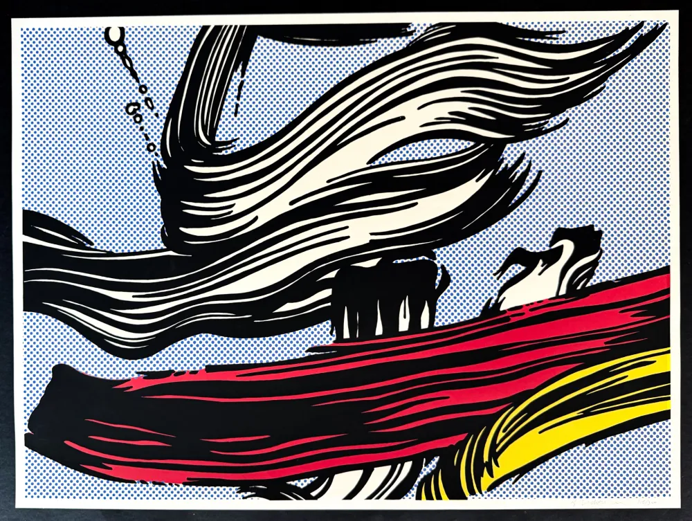 丝网印刷 Lichtenstein - Brushstrokes