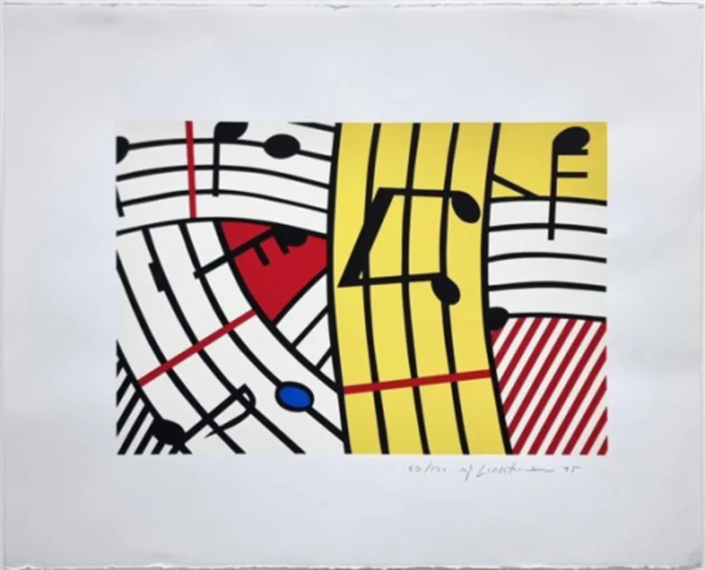丝网印刷 Lichtenstein - Composition IV